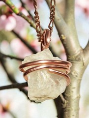 Real Crystals Handmade Petalite Angelic Pendant / Metaphysical Spiritual Raw #85