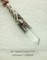 LEO MADAGASCAR QUARTZ Crystal Point PENDANT Ornament Zodiac Astrology Birthday