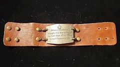 Lenny And Eva Mix & Match Removable Tags Leather Band Bracelet