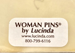 Vintage Woman Pins By Lucinda Yates Handmade Pin Brooch Shopping Friends Sisters