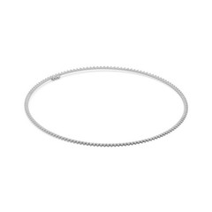 4.55 Ct Round Cut Diamond Tennis Necklace VS1 D-F White Gold 14k