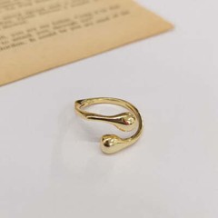 Raindrop Adjustable Ring 925 Silver