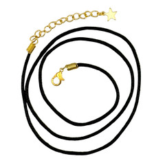 Pendant Necklace Handmade «Into The Ocean» Long Copper Bezel Glass Black Cord