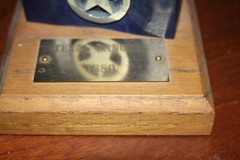 Rare Texas Rangers 1880 # 9 Statue by GENE DEVENY Hand Crafted From Wood