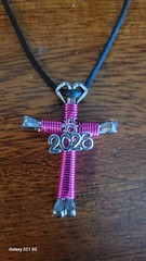 Horseshoe Nail Disciple Cross Necklace (10) Handmade! Date Crosses 2026
