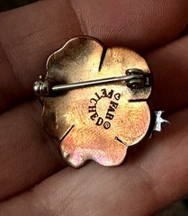 FAR FETCHED Lily Pad Frog Handmade Cut-out 925 Sterling, Brass & Copper