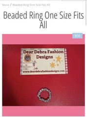 Beaded Ring One Size Fits All