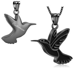 Hummingbird Urn Necklace for Ashes Cremation Memorial Ashes Pendant Memorial Urn