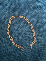 Handmade Pure Copper Chain Bracelet for Men. 18 Gauge Solid Copper Link Bracelet
