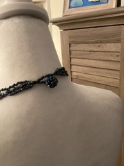 Boho Jewelry Beaded Big Butterfly Handmade Statement Multicolored Ball And Loop