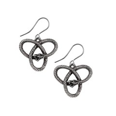 Celtic Knot Pagan Snake Earrings by Alchemy Gothic 1977