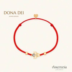 Red String Bracelet ANGEL Sterling Silver & 24K Gold Plated