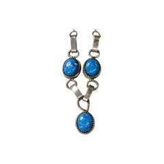 JR Hallmark, Vintage, Necklace, Denim Blue Lapis, Navajo, 18″