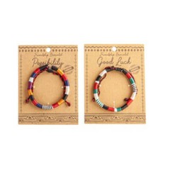 Adjustable Handmade Thread Wrapped Friendship Bracelet With 4 Assorted Designs