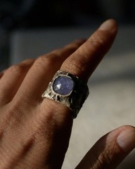 Statement Ring Sterling Silver Natural Ametrine Size 7.5