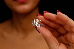 Personalized Unique Letters Cufflinks in 925 Sterling Silver