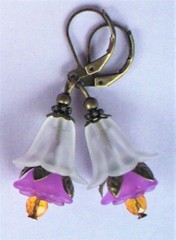 acrylic TRUMPET FLOWERS Bronze handcrafted U Choose handcrafted