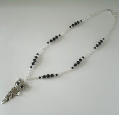 Owl Gothic Victorian Art Deco Renaissance Medieval Halloween Goth Necklace