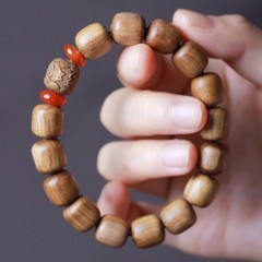 Australian Old Mountain Sandalwood Bead Bracelet—Natural Wood Bead Bracelet