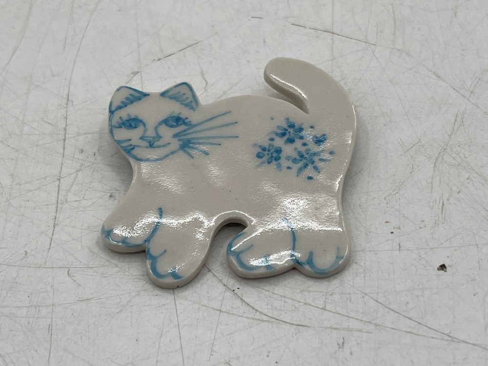 Handmade Cat Brooch Ann Clark See Pictures
