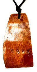Handcrafted Artisanal 32″ ‘HOPE’ Copper Pendant Necklace