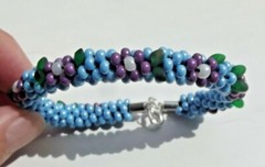 Bracelet KUMIHIMO ~ 22,5 cm (8,7″). Thickness 11мм (0,39″) Handmade.