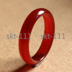 Huge 100% Natural Red JADE Jadeite Bead Bangle Bracelet Heal 56-68mm