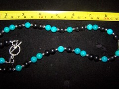 XLarge Turquoise Lady Virgin Of Guadalupe Mother Mary Beaded Pendant Necklace
