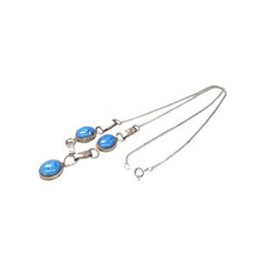 JR Hallmark, Vintage, Necklace, Denim Blue Lapis, Navajo, 18″