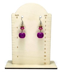 Miniature Potions Bottle Purple Glow in the Dark Earrings