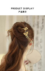 New Chinese Style Filigree Cloisonné Butterfly Cloud Tassel Enamel Hairpin