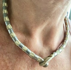 Leather and silver Made in Argentina Necklace Choker