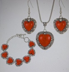Alloy sealed with Protectaclear 4 piece heart set