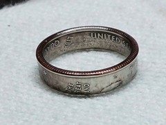 ALASKA – Size 11 State Quarter Coin Ring