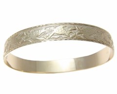 14K YELLOW GOLD 10MM BLACK ENAMEL CUSTOM MADE HAWAIIAN SEA LIFE TURTLE BANGLE