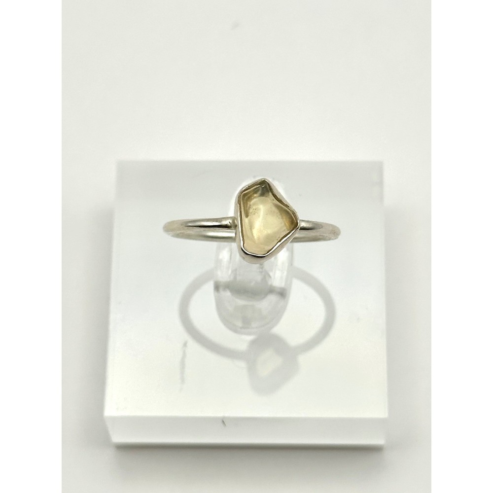 Ethiopian Opal Sterling Silver Ring Size 8.25