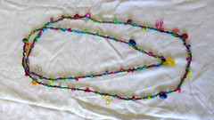 Handmade Fabric Necklace Fiber Art Beads Direct From Artist One Of A Kind