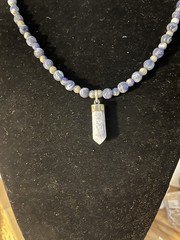 Hackmanite 925 Pendant And Sodalite Necklace