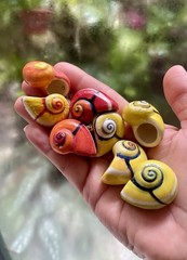 Handmade Ceramic Pendant Jewelry. Unique piece. Indigo
