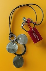 Vtg Estate Antica Murrina Real Murano Venetian Glass Necklace Venice Italy Tag