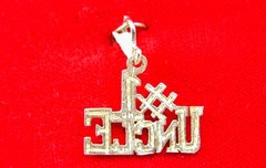 10 K. SOLID YELLOW GOLD FANCY ITALIAN # 1 UNCLE PENDENT 1.1 Grams, 3/4″ LONG