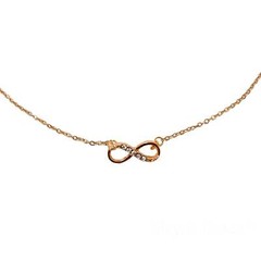 Maya’s Grace Infinity Necklace – Elegant Gold & Silver Design