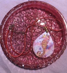 Handmade Seahorse resin Pendant
