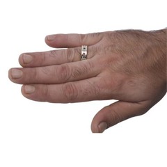 My Beloved Wedding Jewish Ring In 14K Two Tone Gold with Stones Hebrew Jewelry