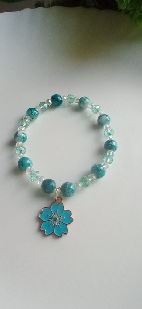 Handmade Beaded Bracelet Multicolor Round Beads Adjustable Beauty Charm Jewelry