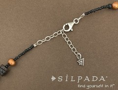 SILPADA Sterling Silver & Brass MULTI GEMSTONE Necklace~#N1787~RETIRED~NEW!