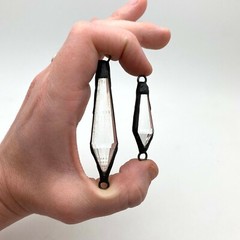 Pointed Clear Teardrop Chandelier Connector (Available in 2 Options) (SGP110)