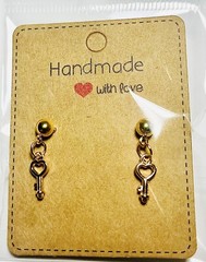 Key To My Heart Earrings / Handmade With Love / Earrings