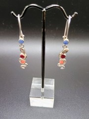 950 Silver Earrings Handmade Inca Snake Design Andean Cosmology