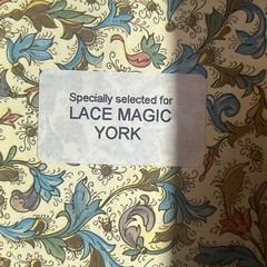 VTG Lace Magic York 100% Cotton Lace Butterfly Brooch New In Box – England